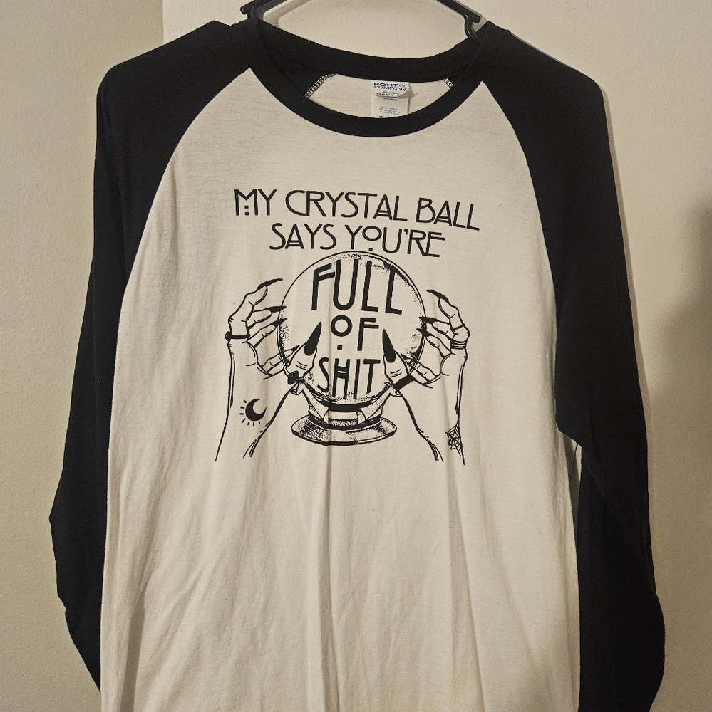 Bella Canvas Black and White Raglan Tee